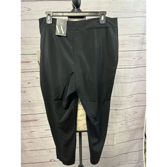 1359-Worthington black slim fit pants size 12 petite - Picture 1 of 5